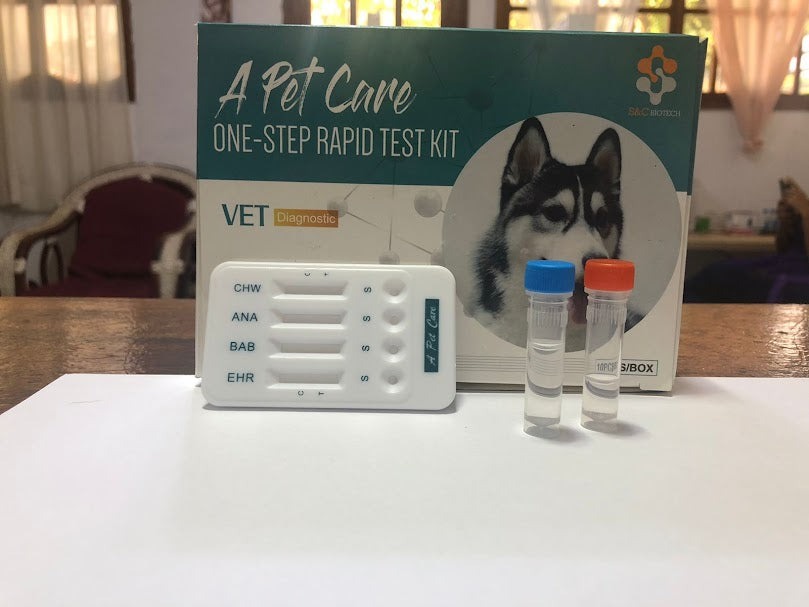 EHR+ANA+BAB+CHW (Ehrlichia Anaplasma Babesia Dirofilaria) - A Pet Care - (1kit)