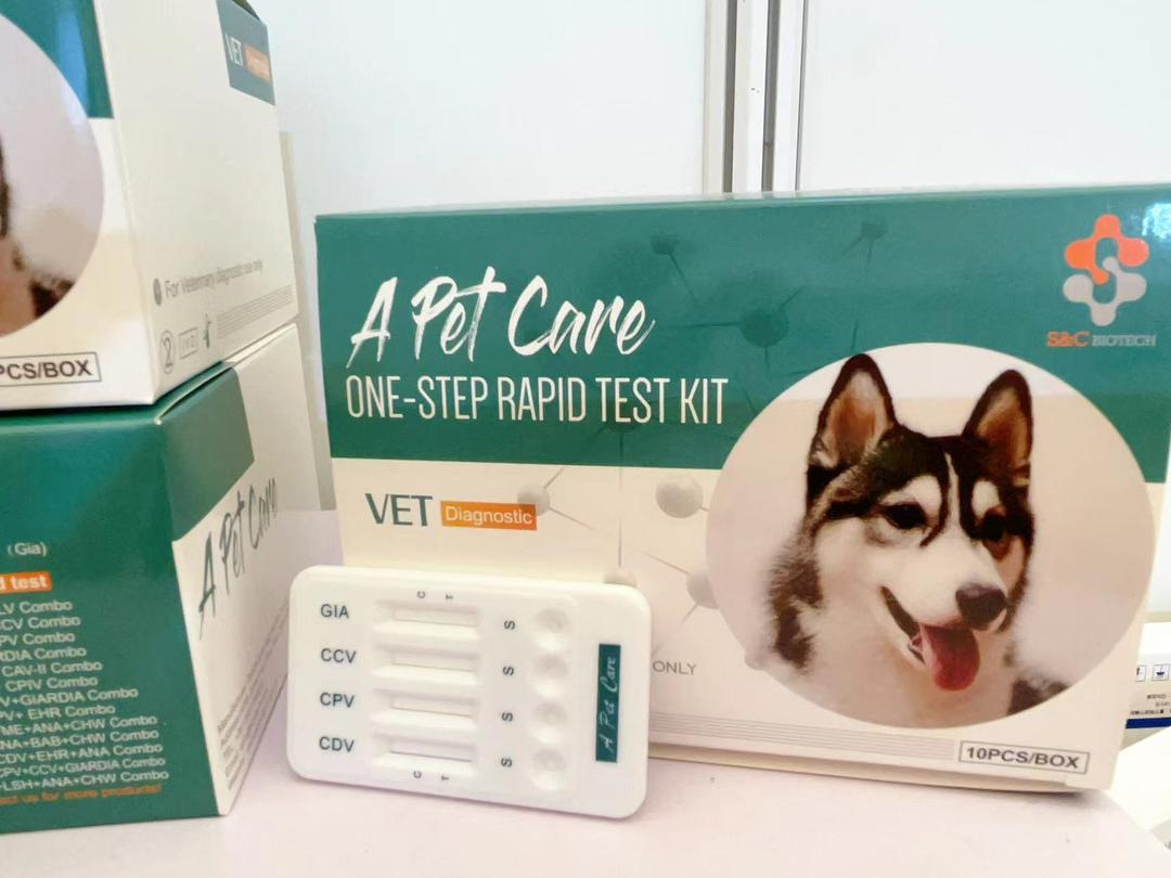 CCV+CPV+GIA+CDV (Coronavirus Parvovirus Giardia Distemper) - A Pet Care - (1kit)