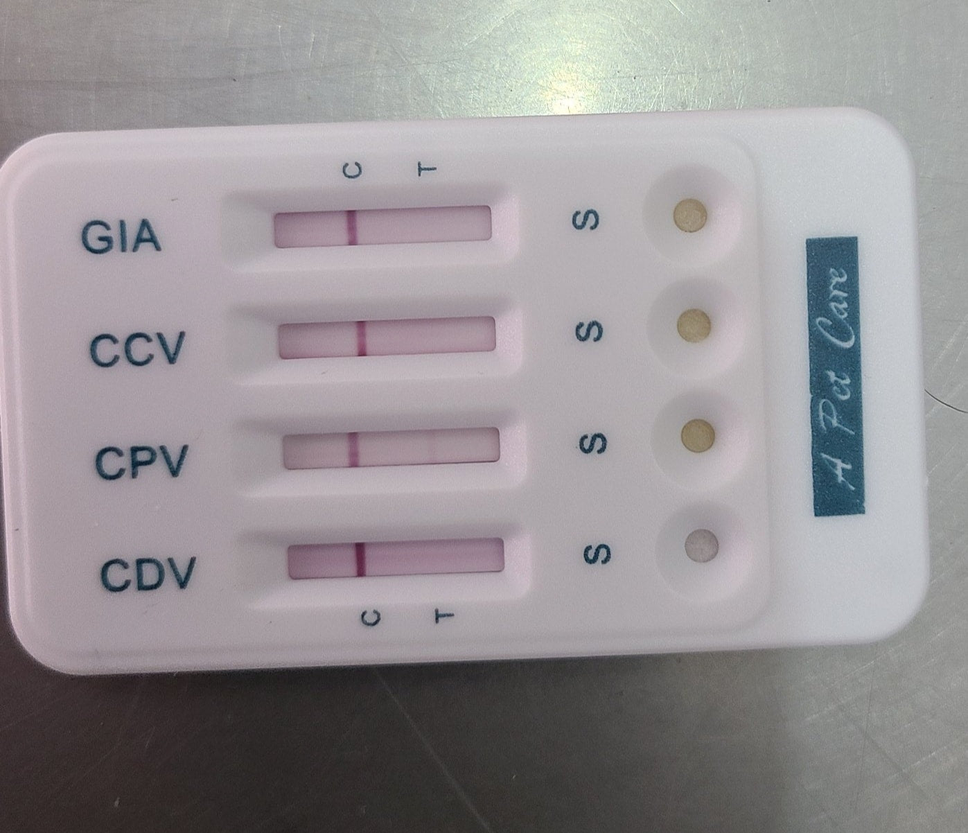 CCV+CPV+GIA+CDV (Coronavirus Parvovirus Giardia Distemper) - A Pet Care - (1kit)